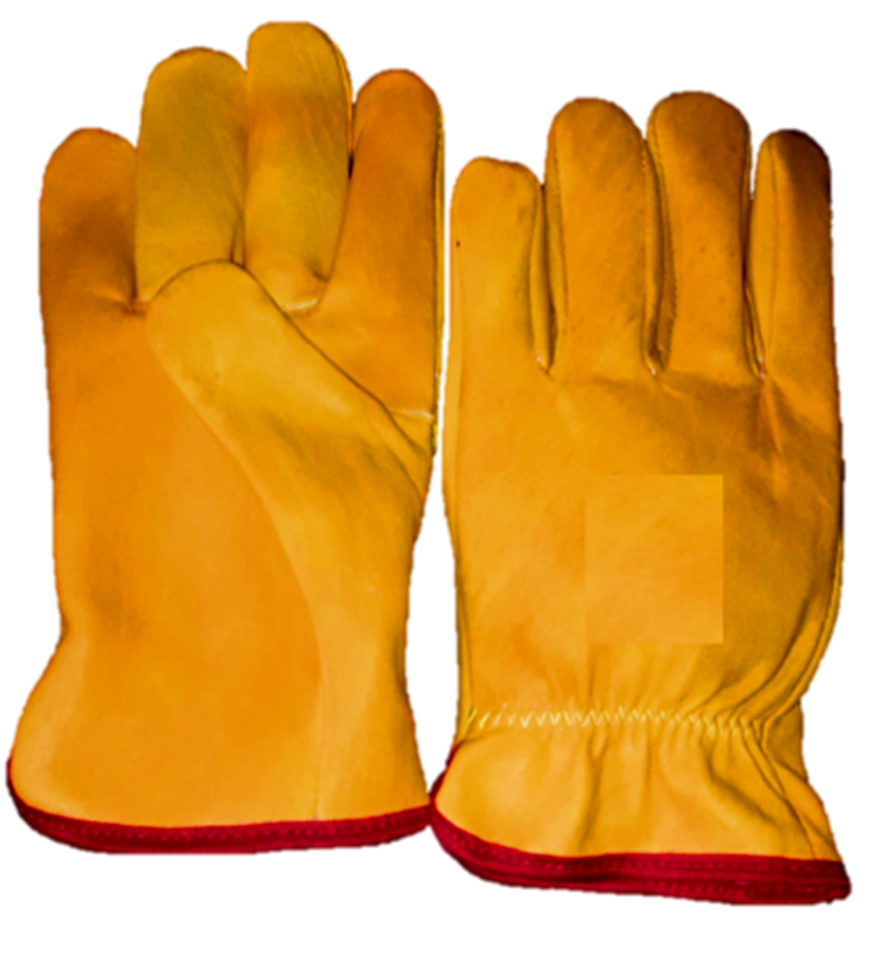 guantes badana amarillo